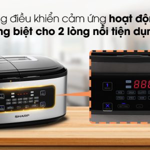 Nồi Cơm 2 Ngăn đa Năng Sharp 1.8l Kn Tc50vn Sl Bạc 090620 1013450