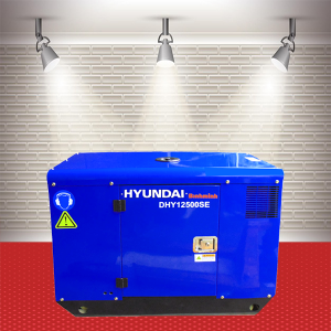 Hyundai DHY12500SE - Máy phát điện Hyundai 10kw chạy dầu, chống ồn, 1 pha.